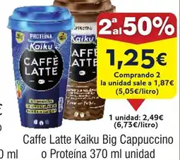 FROIZ Caffe Latte Kaiku Big Cappuccino o Proteína oferta