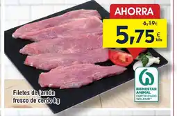 FROIZ Filetes de jamón fresco de cerdo oferta