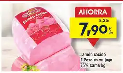 FROIZ Jamón cocido EIPozo en su jugo 85% carne oferta