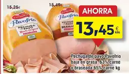 FROIZ Pechuga de pavo Pavofrío baja en grasa 63% carne obraseada 65% carne oferta