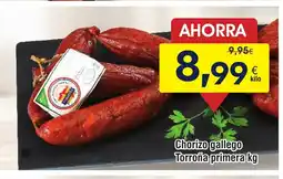 FROIZ Chorizo gallego Torrona primera oferta