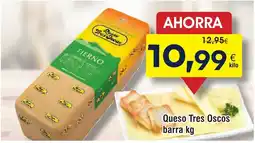 FROIZ Queso Tres Oscos barra oferta