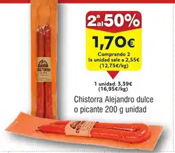 FROIZ Chistorra Alejandro dulce o picante oferta