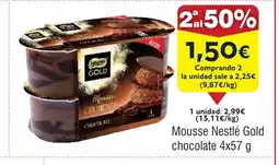 FROIZ Mousse Nestlé Gold chocolate oferta