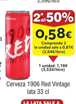 FROIZ Cerveza 1906 Red Vintage oferta