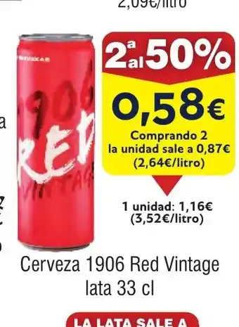 FROIZ Cerveza 1906 Red Vintage oferta