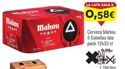 FROIZ Cerveza Mahou 5 Estrellas lata oferta