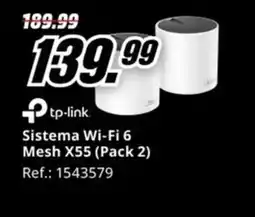 MediaMarkt TP-LINK Sistema Wi-Fi 6 Mesh X55 oferta