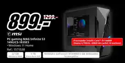MediaMarkt MSI PC gaming MAG Infinite S3 14NUC5-1835ES oferta