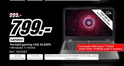 MediaMarkt LENOVO Portátil gaming LOQ 15 ARP9 oferta