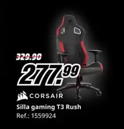 MediaMarkt CORSAIR Silla gaming T3 Rush oferta