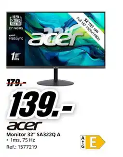 MediaMarkt ACER Monitor 32" SA322Q A oferta