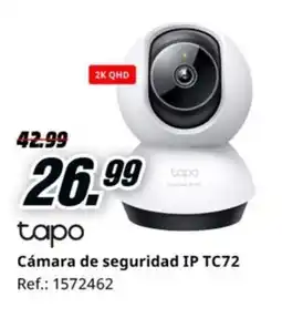 MediaMarkt TAPO Cámara de seguridad IP TC72 oferta