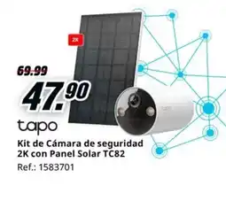 MediaMarkt TAPO Kit de Cámara de seguridad 2K con Panel Solar TC82 oferta