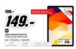 MediaMarkt Tablet Redmi Pad SE oferta