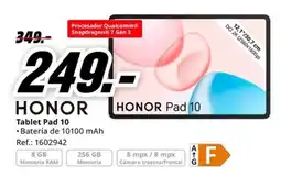 MediaMarkt HONOR Tablet Pad 10 oferta