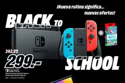 MediaMarkt NINTENDO SWITCH Pack Consola Switch Neon + Nintendo Switch Sports oferta