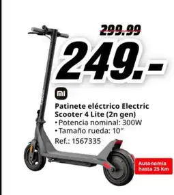 MediaMarkt Patinete eléctrico Electric Scooter 4 Lite oferta