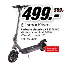 MediaMarkt Patinete eléctrico K2 TITAN C oferta