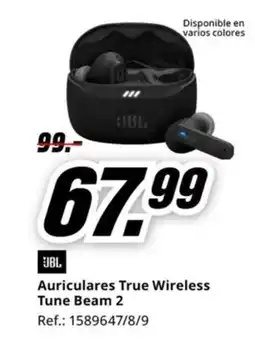 MediaMarkt Auriculares True Wireless Tune Beam 2 oferta