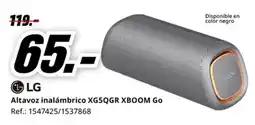 MediaMarkt LG Altavoz inalámbrico XG5QGR XBOOM GO oferta