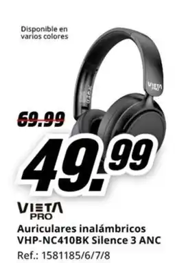 MediaMarkt VIETɅ PRO Auriculares inalámbricos VHP-NC410BK Silence 3 ANC oferta