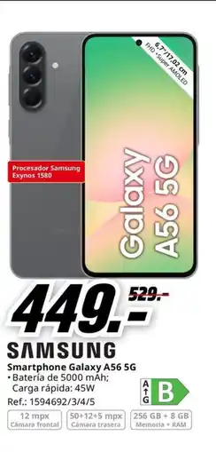 MediaMarkt SAMSUNG Smartphone Galaxy A56 5G oferta