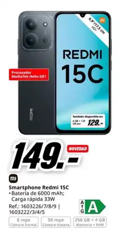 MediaMarkt Smartphone Redmi 15C oferta