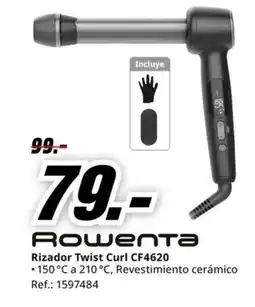 MediaMarkt ROWENTA Rizador Twist Curl CF4620 oferta