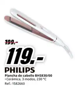 MediaMarkt PHILIPS Plancha de cabello BHS830/00 oferta