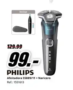 MediaMarkt PHILIPS Afeitadora S5889/11 + Naricero oferta
