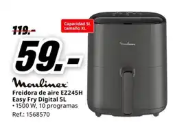 MediaMarkt MOULINEX Freidora de aire EZ245H Easy Fry Digital oferta