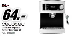 MediaMarkt CECOTEC Cafetera express Power Espresso 20 oferta