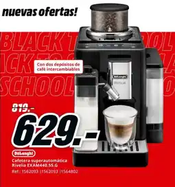 MediaMarkt DELONGHI Cafetera superautomática Rivelia EXAM440.55.G oferta