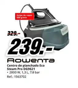 MediaMarkt ROWENTA Centro de planchado Eco Steam Pro DG9621 oferta
