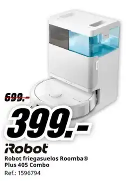 MediaMarkt ROBOT friegasuelos Roomba Plus 405 Combo oferta