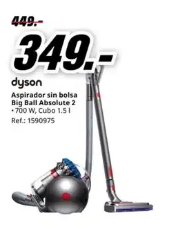 MediaMarkt DYSON Aspirador sin bolsa Big Ball Absolute 2 oferta