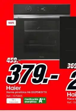 MediaMarkt HAIER Horno pirolítico H6 ID2P5B3YTX oferta