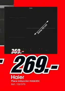 MediaMarkt HAIER Placa inducción HA163DC oferta