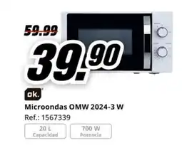 MediaMarkt Microondas OMW 2024-3 W oferta