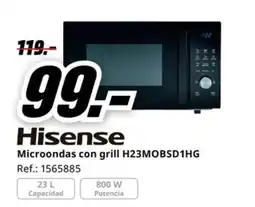MediaMarkt HISENSE Microondas con grill H23MOBSD1HG oferta
