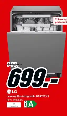 MediaMarkt LG Lavavajillas integrable DB476TXS oferta
