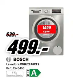 MediaMarkt BOSCH Lavadora WUU28T8XES oferta