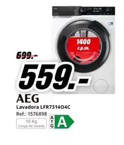 MediaMarkt AEG Lavadora LFR731404C oferta