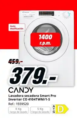 MediaMarkt CANDY Lavadora secadora Smart Pro Inverter CO 4104TWM/1-S oferta
