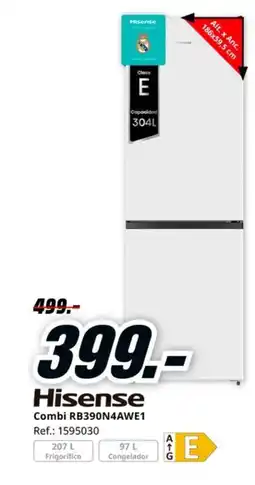 MediaMarkt HISENSE Combi RB390N4AWE1 oferta