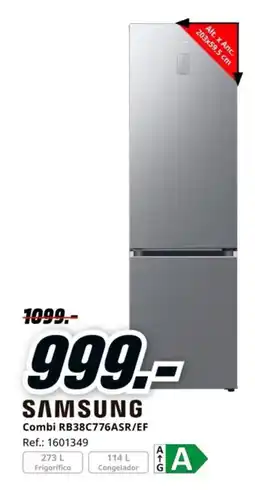 MediaMarkt SAMSUNG Combi RB38C776ASR/EF oferta