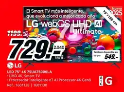 MediaMarkt LG LED 75" 4K 75UA75006LA oferta