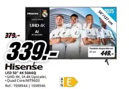 MediaMarkt HISENSE LED 50" 4K 50A6Q oferta
