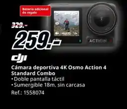 MediaMarkt Cámara deportiva 4K Osmo Action 4 Standard Combo oferta